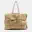 Bottega Veneta Acro Large Beige Intrecciato Suede Tote