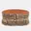 Alaia 80CM Beige/Brown Snakeskin Cut-Out Wide Waist Belt