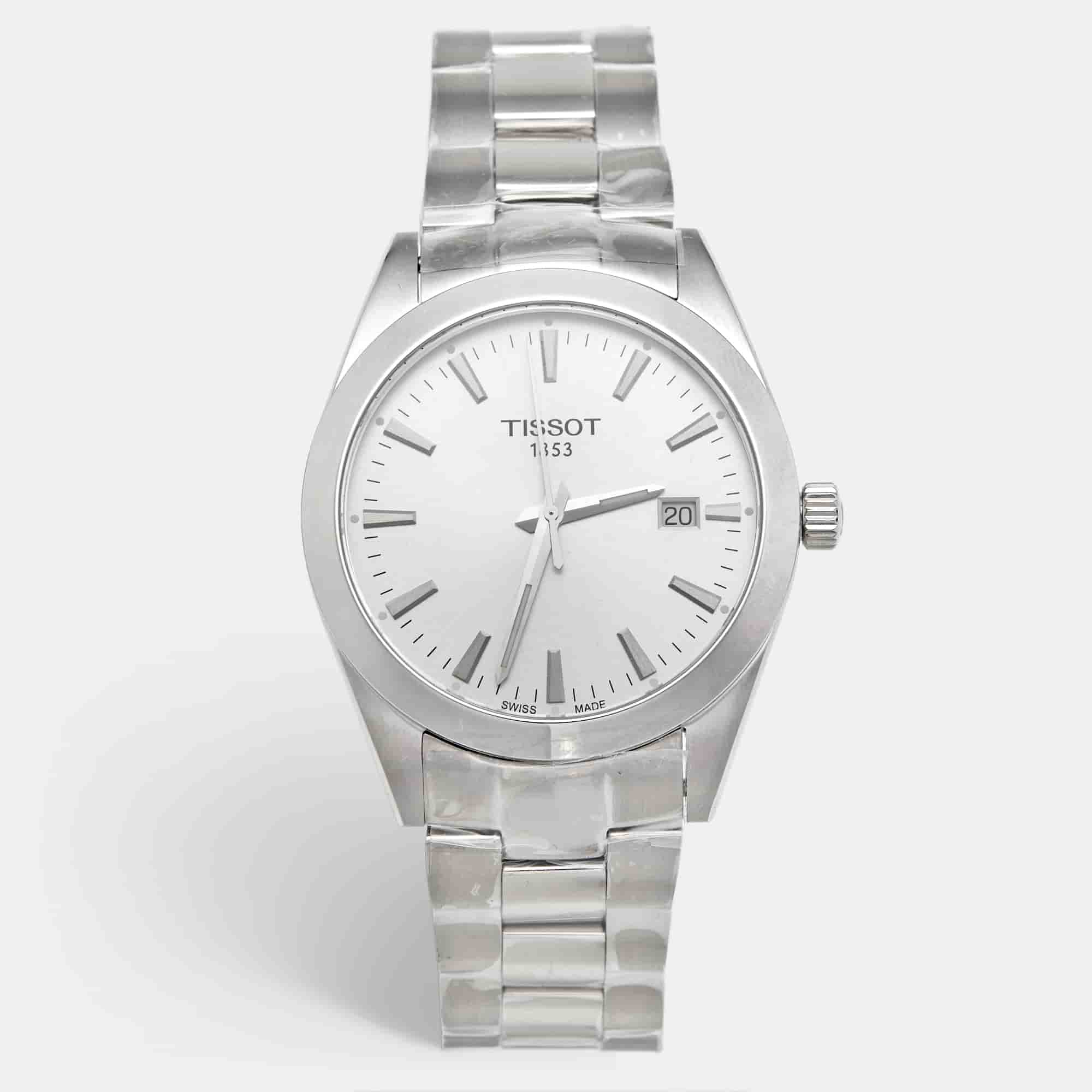 Tissot Gentleman T127.410.11.031.00 Silver Dial Stainless Steel Men's Wristwatch 40mm