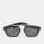 Dior Homme Black/Silver Fraction Tone 8072K Aviator Sunglasses