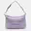 Karl Lagerfeld K/Kushion Large Lilac Quilted Leather Shoulder Bag