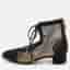 Dior D-naughitly Size 35 Black Mesh and Suede Ankle Length Boots