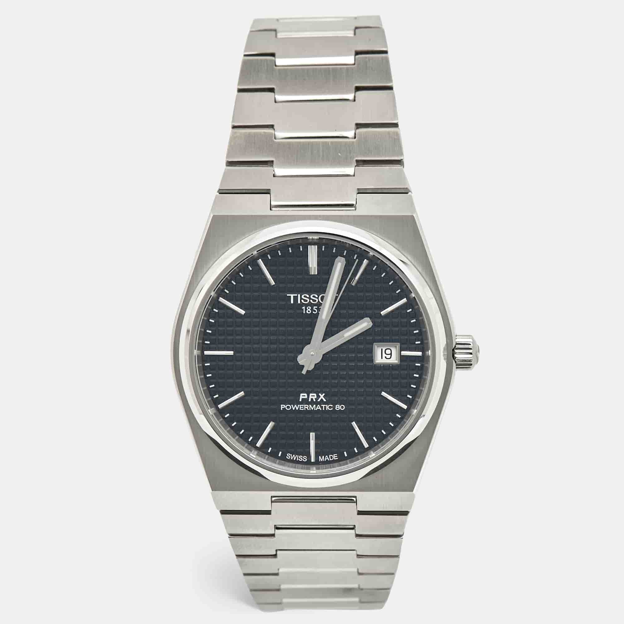 Tissot PRX Powermatic 80 T137.407.11.041.00 Blue Dial Stainless Steel Men's Wristwatch 40 mm