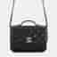 Chanel Business Affinity Chain Wallet Black Caviar Leather