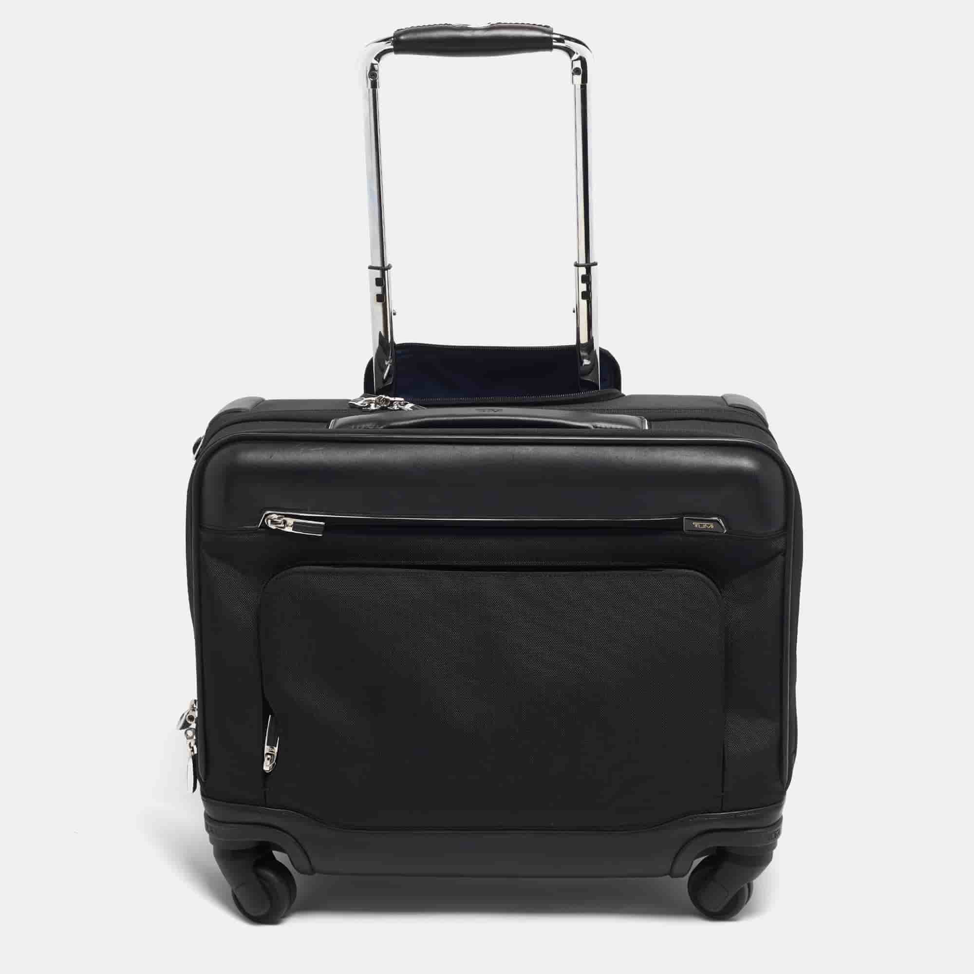 TUMI Arrive McAllen Black Nylon Laptop Insert Wheeled Brief Luggage