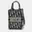 Dior Book Phone Mini Blue Oblique Embroidered Canvas Tote