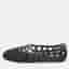 Alaia Size 40 Black Patent Leather Cage Ballet Flats