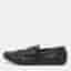 Tod's For Ferrari Size 44 Black Leather and Synthetic Driver Loafers