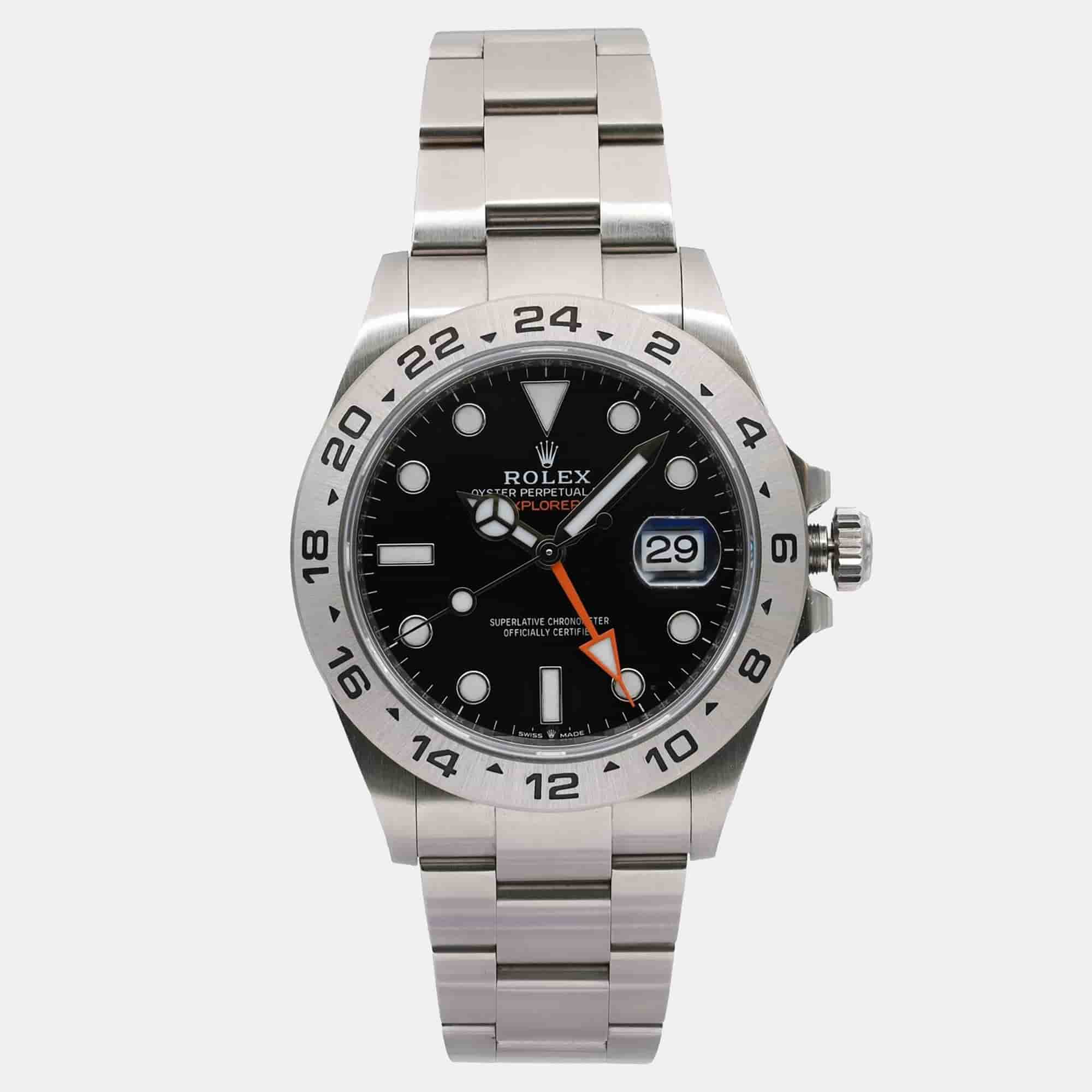 Rolex Explorer II 226570 Black Stainless Steel Automatic Men Wristwatch 42mm