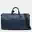 Louis Vuitton Keepall Bandouliere 50 Navy Blue Monogram Shadow Leather Duffel Bag