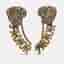 Dior J'Adior  Crystal  Heart Gold Tone Earrings
