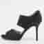 Jimmy Choo Private Size 35 Navy Blue Texture Suede Ankle Strap Sandals