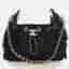 Chanel Mini Hobo Black Denim Shoulder Bag