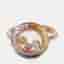 Chopard Happy Diamonds 18K Rose Gold Sapphire and Diamond Ring EU 53