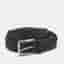 Mulberry M Buckle Belt Black Woven Leather