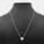 Christian Dior 18k White Gold Diamond Rose Dior Couture Necklace