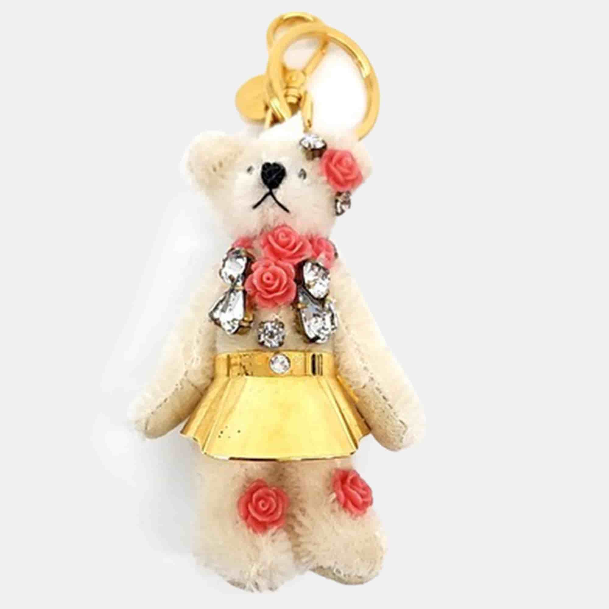Prada Bear Keyring and Bag Charm