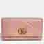 Gucci Pink Leather Marmont long wallet