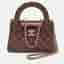 Chanel Kelly Nano Metallic Brown Quilted Leather Shoulder Bag