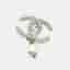 Chanel pearl logo brooch