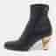 Dior Rhodes Size 38 Black Leather Ankle Length Boots