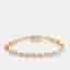 11.5 cts Pear Lab Grown Diamonds 18k Yellow Gold Bracelet