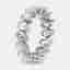 3.5 cts Pear Lab Grown Diamonds 18k White Gold Eternity Ring Size 53