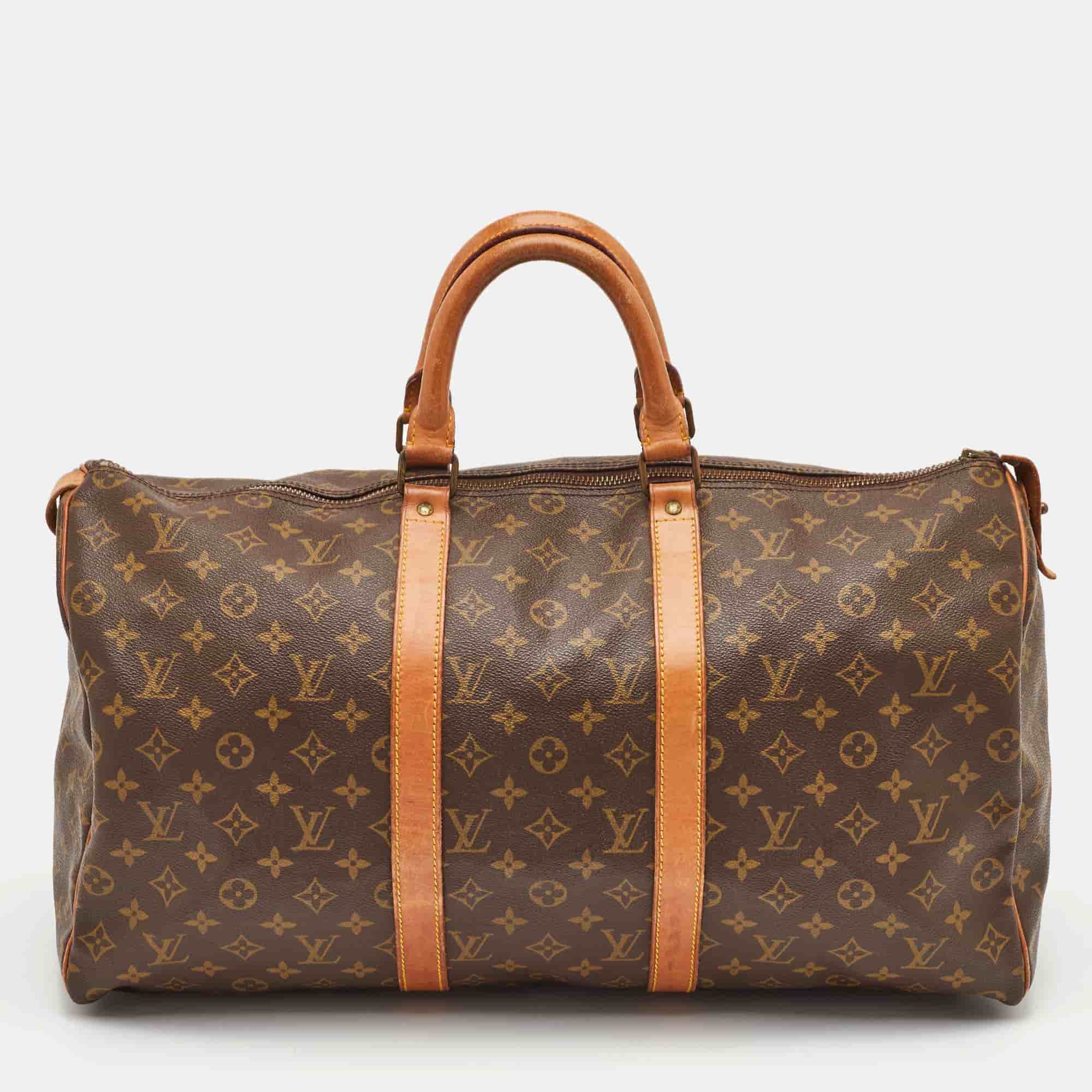 Louis Vuitton Keepall 50 Monogram Canvas Bag