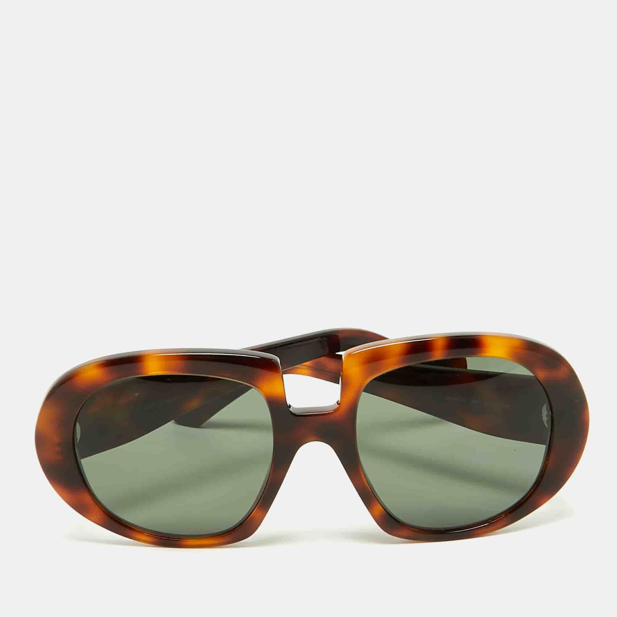 Loewe Tortoise Brown ALW40031I Anagram Frame Oversized Sunglasses