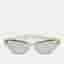 Dior White/Silver Mirrored Cdior B3U F04A Cat Eye Sunglasses