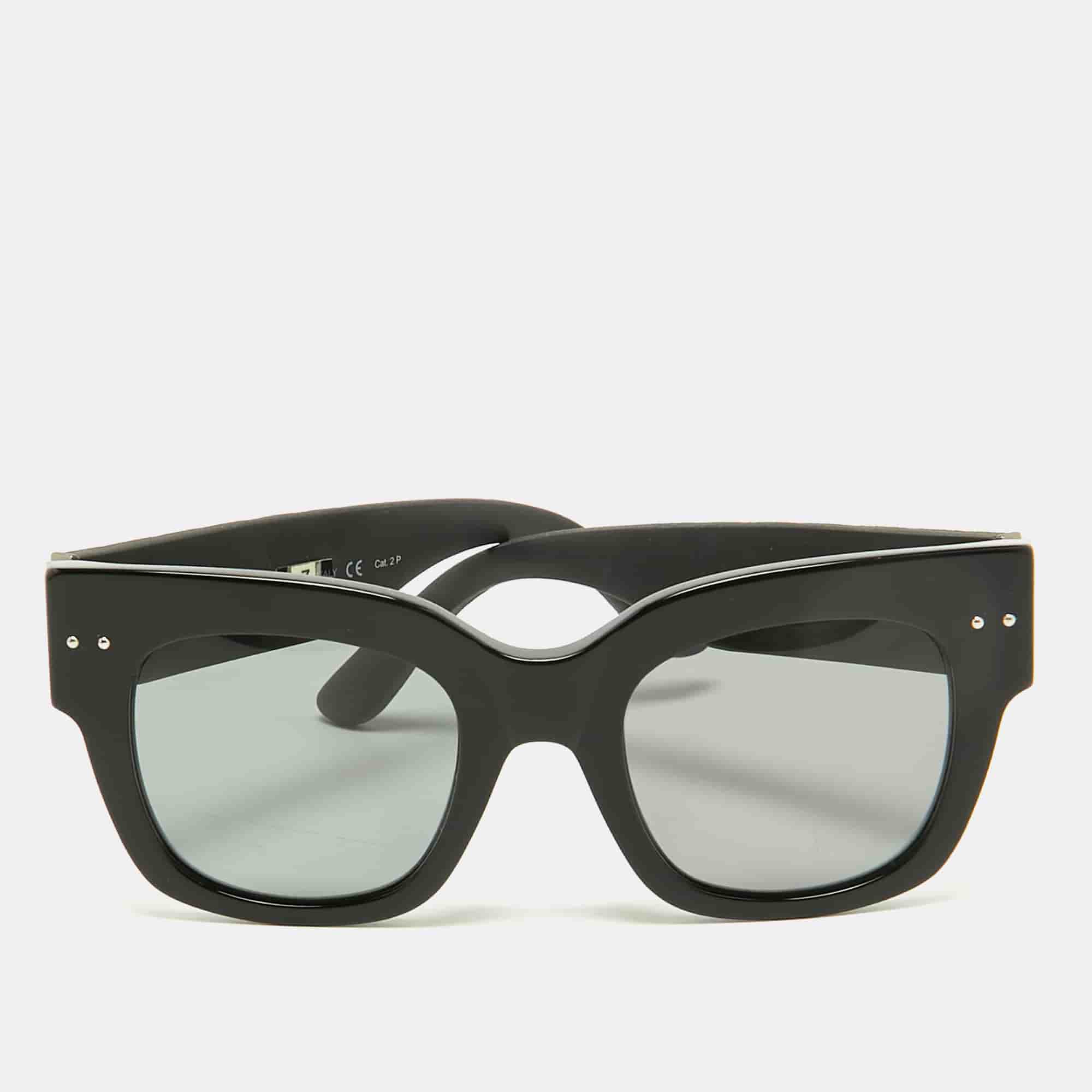 Bottega Veneta Black Polarized BV0007S Wayfarer Sunglasses