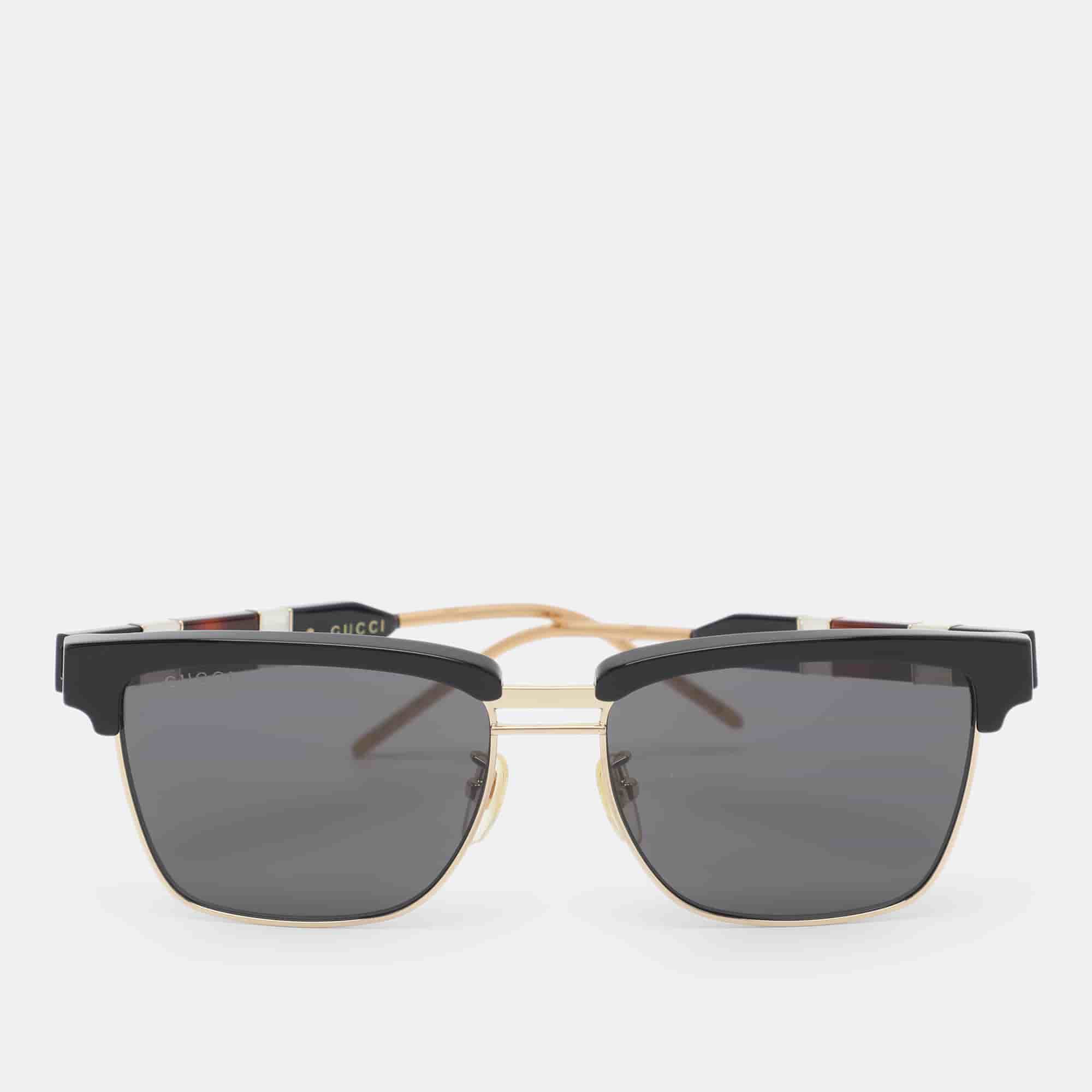 Gucci Black/Gold Acetate GG0603S Sunglasses
