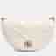 Gucci Cream Leather Gucci Marmont Matrasse Chain Crossbody Bag (746431)
