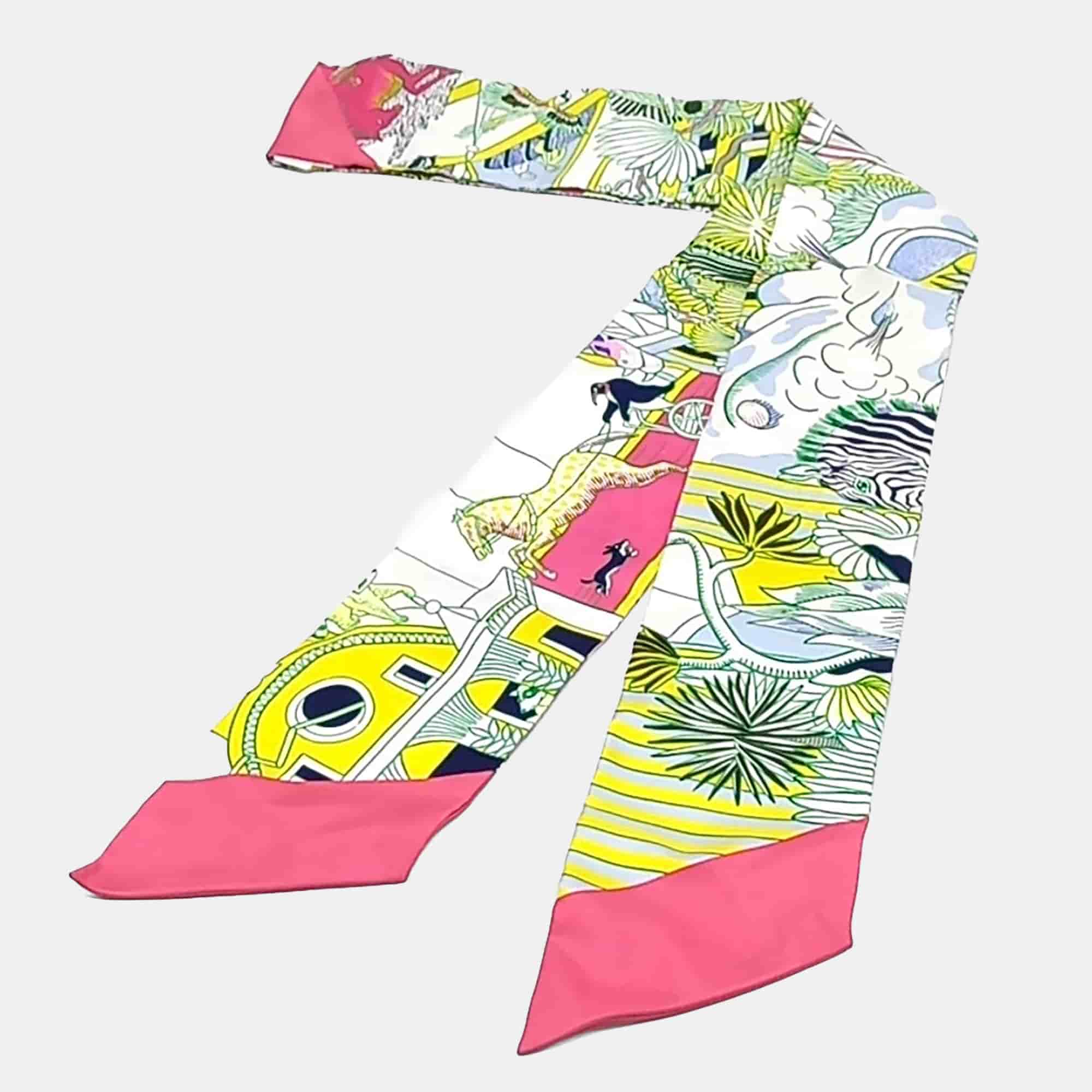 Herm&egrave;s Silk Multicolor Maxi Twilly Slim