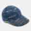 Marni Blue Denim All-Over Logo Print Megamarni Baseball Cap S