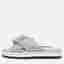 Dolce & Gabbana Size 39 Silver Metallic Fabric Crystal Embellished Slide Sandals