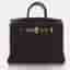 Hermes Birkin 25 Chocolate Togo Calfskin Leather Top Handle Bag