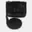 Saint Laurent Black Crinkled Calfskin Matelasse Micro Niki Airpods Case