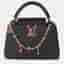 Louis Vuitton Capucines MM Black Taurillon Leather Top Handle Bag