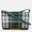 Burberry Hampshire Green Check Canvas and Leather Crossbody Bag