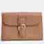 Delvaux Brillant Card Wallet Brown Grained Leather Wallet Bag