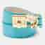 Dolce & Gabbana Teal Leather Lock Motif Gold Tone Wrap Bracelet
