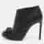 Salvatore Ferragamo Vara Bow Size 36.5 Black Leather Booties