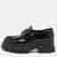 Prada Monolith Size 36.5 Black Leather Platform Loafers
