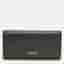 Fendi Black Leather Flap Continental Wallet