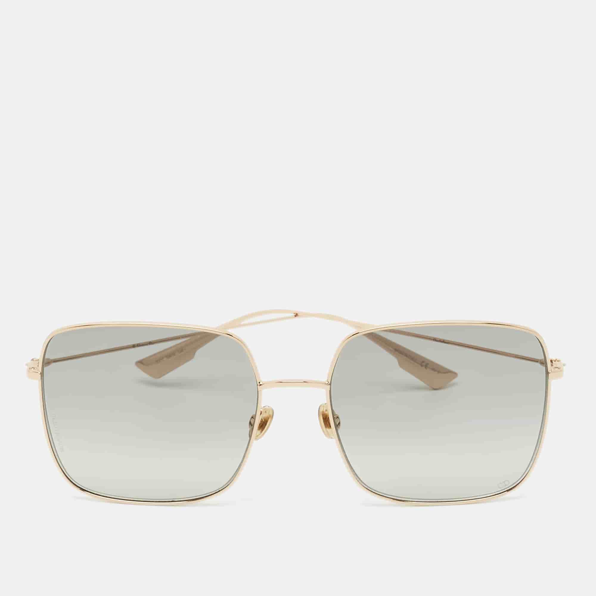 Dior Green/Gold Tone 0001I DiorStellaire1 Square Sunglasses