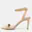 Tory Burch Size 39 Beige Patent Leather Ankle Strap Sandals
