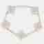 Van Cleef & Arpels Vintage Alhambra Hammered Special 18K White Gold 5 Motif Station Bracelet