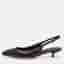 Dolce & Gabbana Size 38 Black Leather Pointed Toe Slingback Pumps