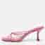 Jimmy Choo India Size 41 Cream Leather Slide Sandals